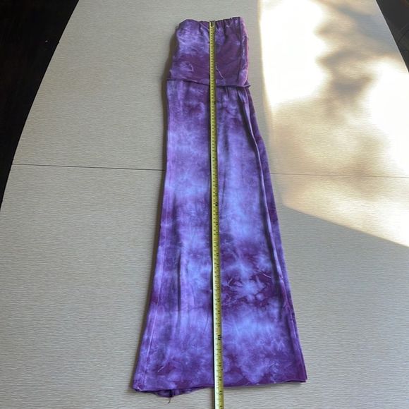 Purple Tie-Dye Wide Leg Pants - Picture 3 of 14